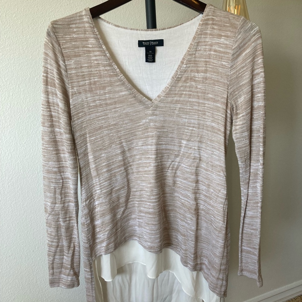 White House Black Market Cream Sweater